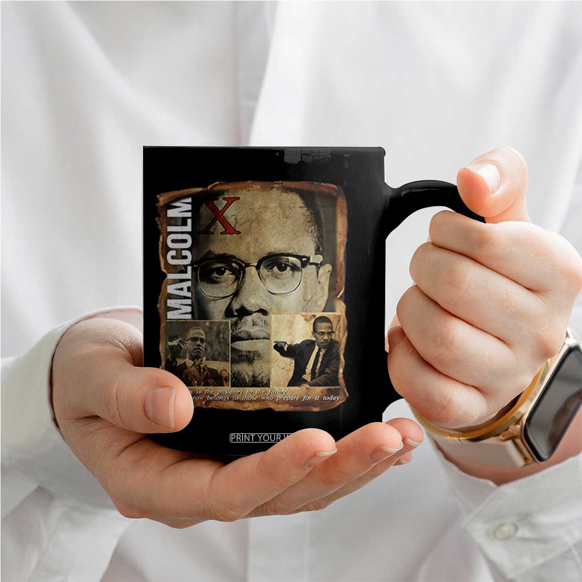 Education Is The Passport To The Future Coffee Mug Malcolm X Quote TS12 Print Your Wear