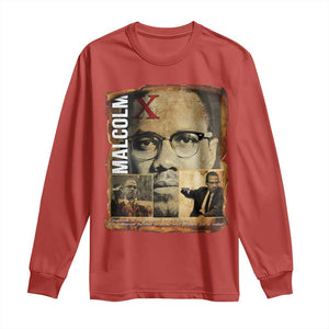 Education Is The Passport To The Future Long Sleeve Shirt Malcolm X Quote TS12 Red Print Your Wear