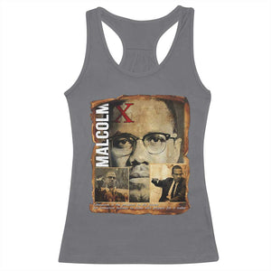 Education Is The Passport To The Future Racerback Tank Top Malcolm X Quote TS12 Charcoal Print Your Wear