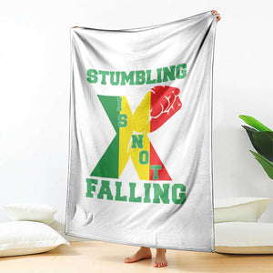 Stumbling Is Not Falling Throw Blanket African American Black History Month TS12 Print Your Wear
