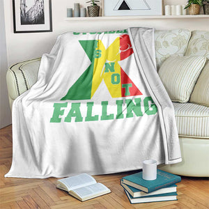 Stumbling Is Not Falling Throw Blanket African American Black History Month TS12 Print Your Wear