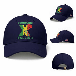 Stumbling Is Not Falling Baseball Cap African American Black History Month TS12 Baseball Cap Universal Fit Dark Blue Print Your Wear