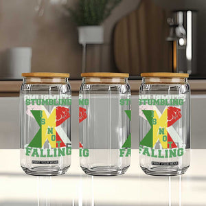 Stumbling Is Not Falling Glass Can African American Black History Month TS12 Print Your Wear