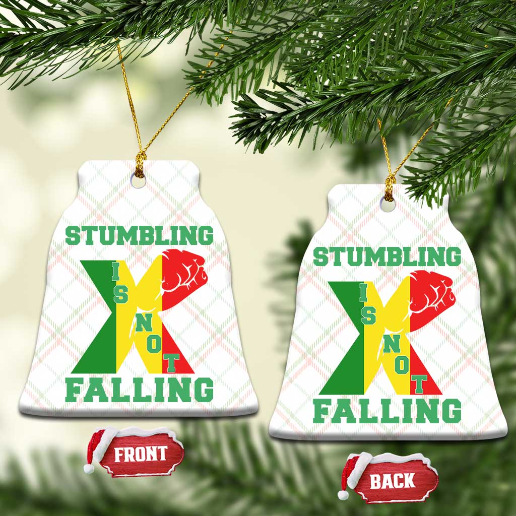 Stumbling Is Not Falling Ceramic Ornament African American Black History Month TS12 Print Your Wear