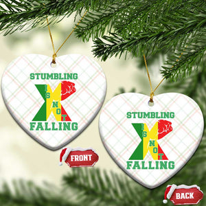 Stumbling Is Not Falling Ceramic Ornament African American Black History Month TS12 Print Your Wear