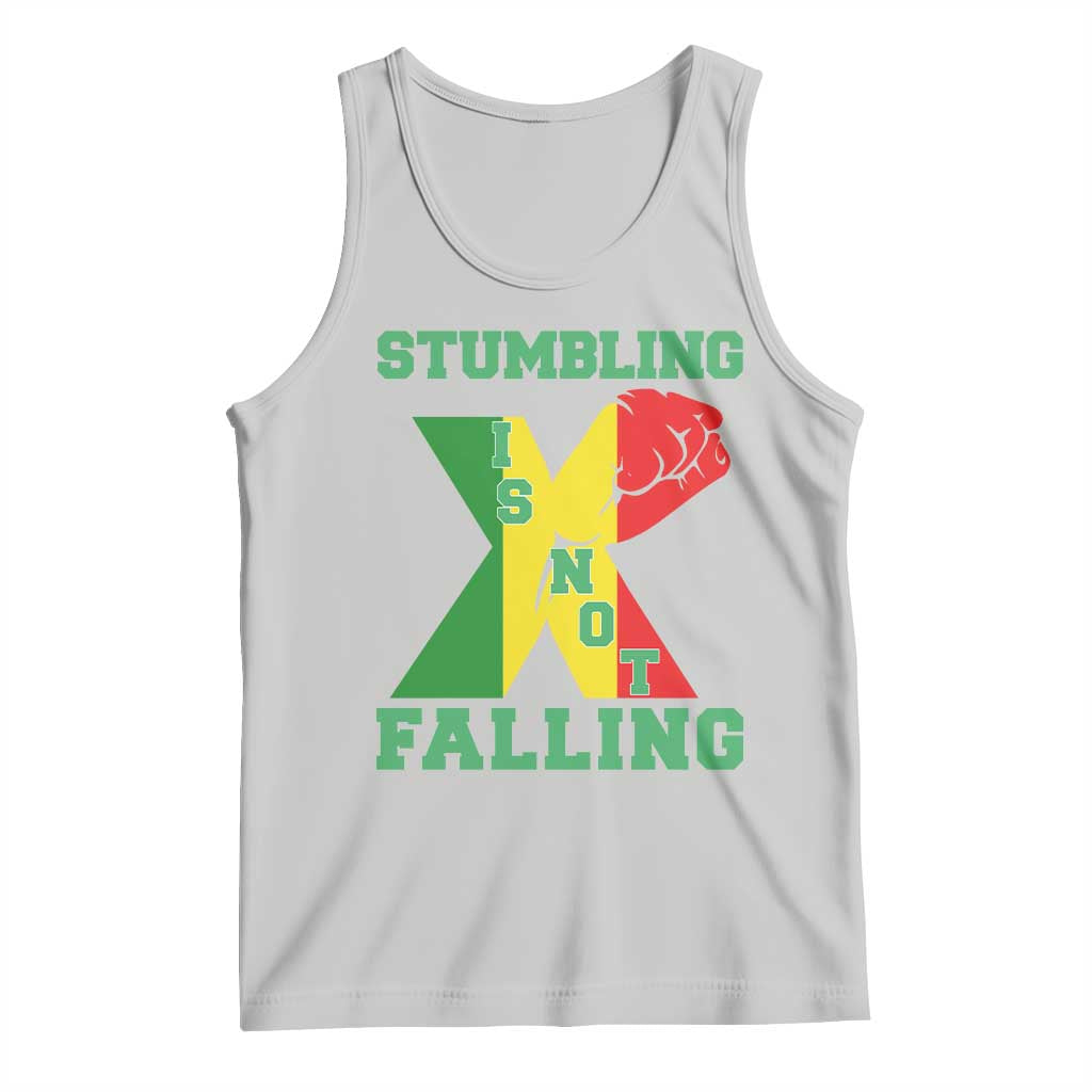 Stumbling Is Not Falling Tank Top African American Black History Month TS12 Ash Print Your Wear