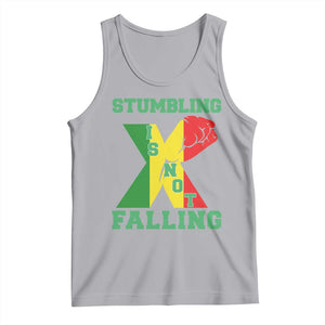 Stumbling Is Not Falling Tank Top African American Black History Month TS12 Athletic Heather Print Your Wear