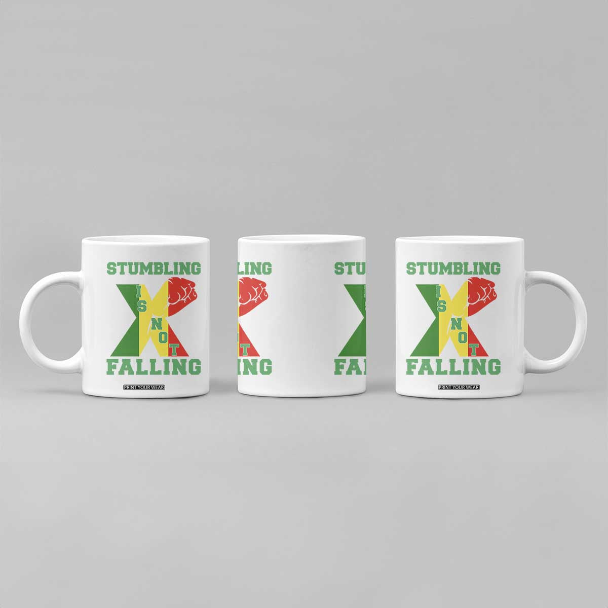 Stumbling Is Not Falling Coffee Mug African American Black History Month TS12 Print Your Wear