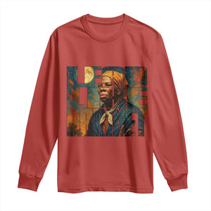 Lead Like Harriet Long Sleeve Shirt Black History Month Juneteenth Quote TS12 Red Print Your Wear