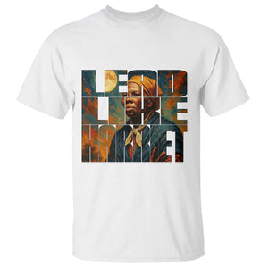 Lead Like Harriet T Shirt Black History Month Juneteenth Quote TS12 White Print Your Wear