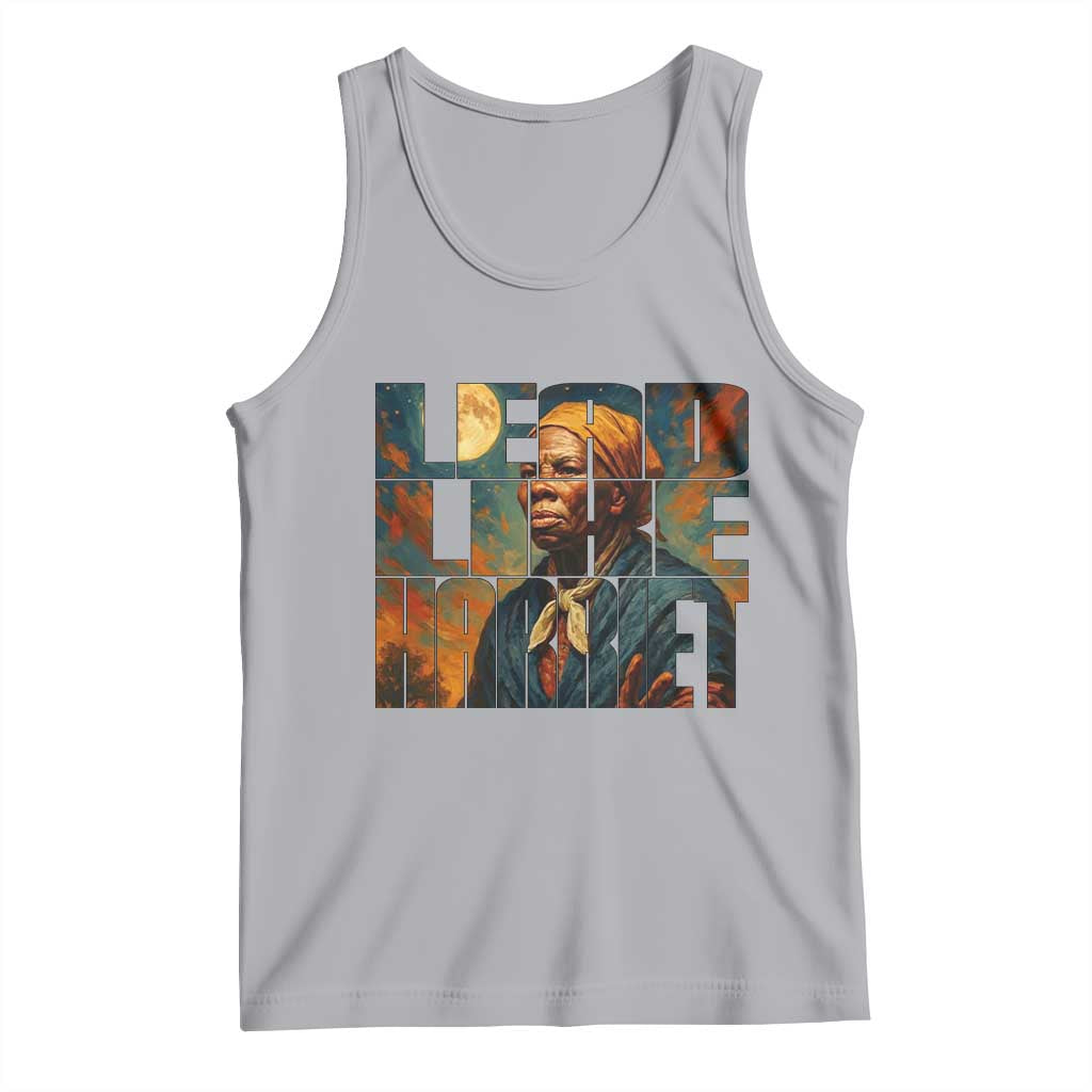 Lead Like Harriet Tank Top Black History Month Juneteenth Quote TS12 Athletic Heather Print Your Wear