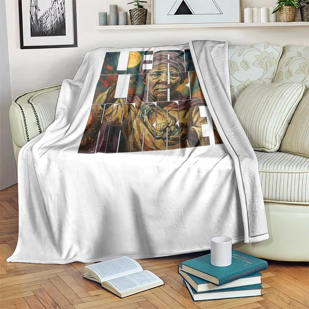 Lead Like Harriet Throw Blanket Black Women Leadership Quote TS12 Print Your Wear