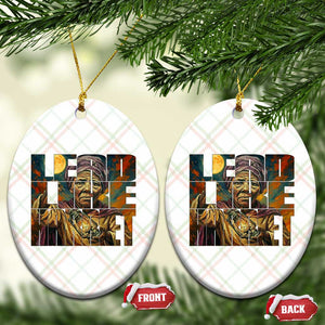 Lead Like Harriet Ceramic Ornament Black Women Leadership Quote TS12 Print Your Wear