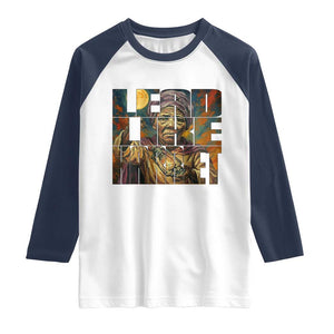 Lead Like Harriet Raglan Shirt Black Women Leadership Quote TS12 White Navy Print Your Wear