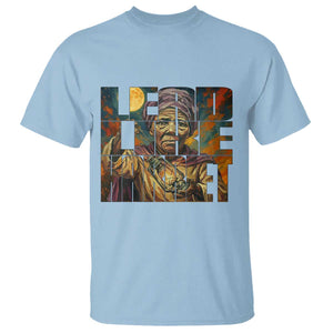 Lead Like Harriet T Shirt Black Women Leadership Quote TS12 Light Blue Print Your Wear