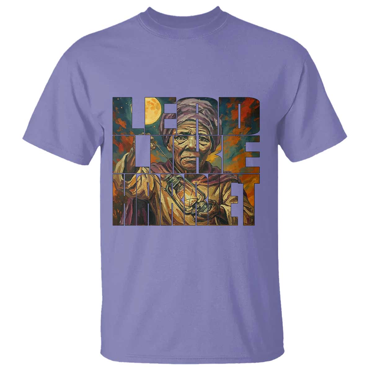 Lead Like Harriet T Shirt Black Women Leadership Quote TS12 Violet Print Your Wear