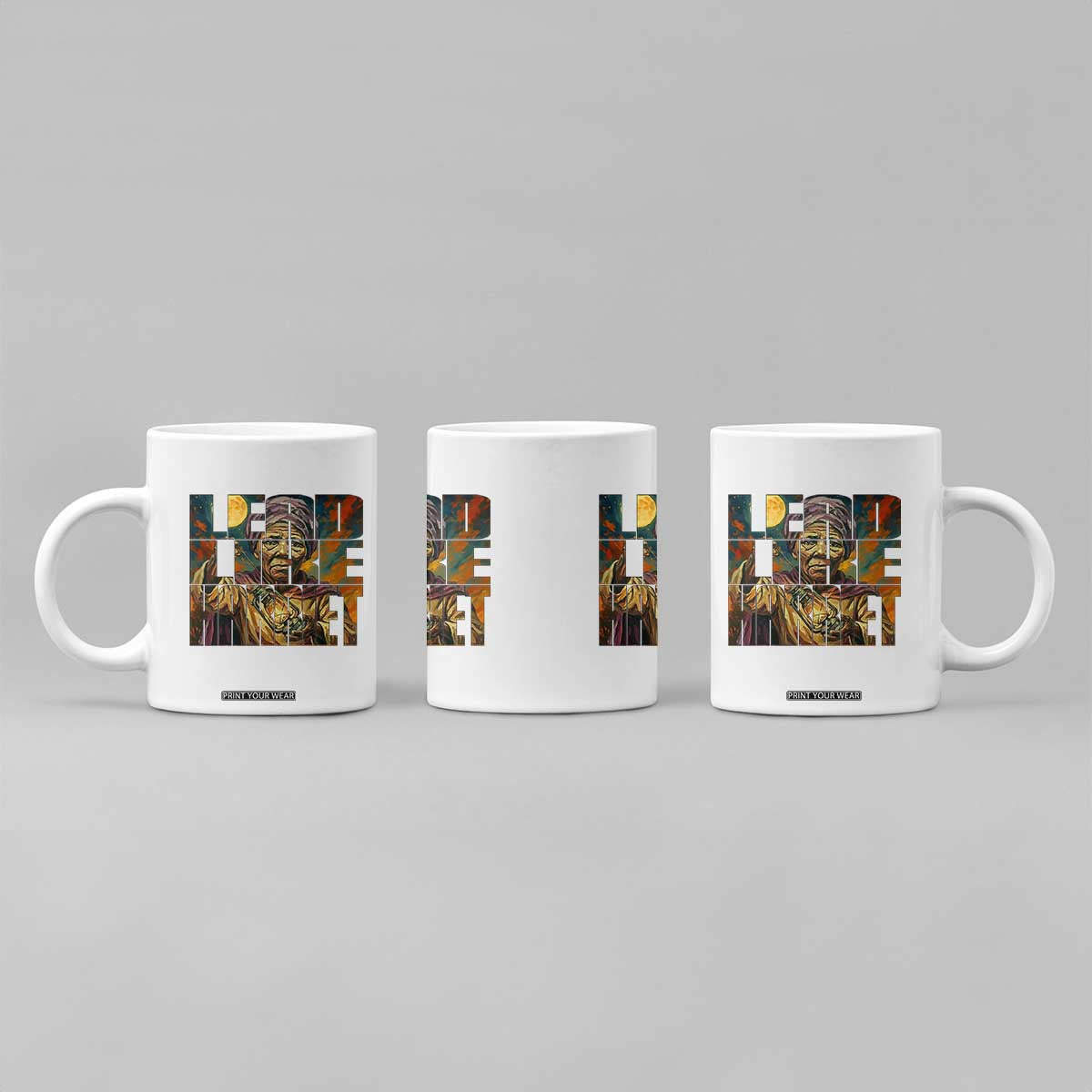 Lead Like Harriet Coffee Mug Black Women Leadership Quote TS12 Print Your Wear