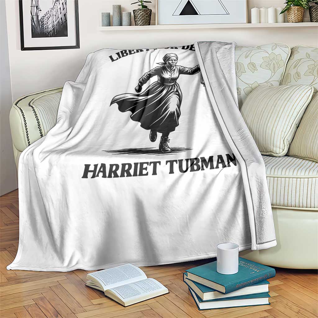 Liberty Or Death Throw Blanket Harriet Tubman Quote TS12 Print Your Wear