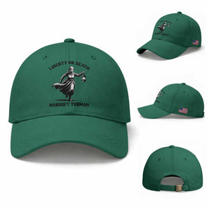 Liberty Or Death Baseball Cap Harriet Tubman Quote TS12 Baseball Cap Universal Fit Irish Green Print Your Wear