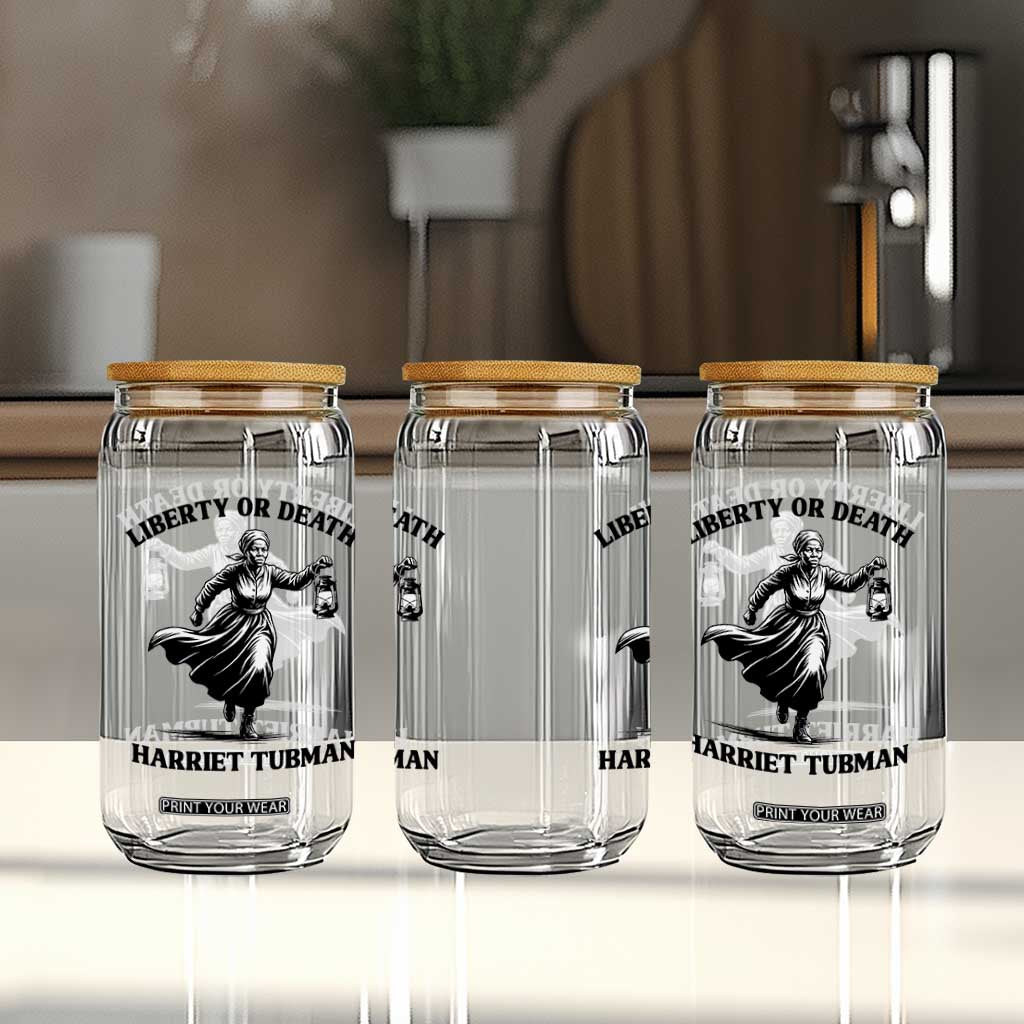 Liberty Or Death Glass Can Harriet Tubman Quote TS12 Print Your Wear