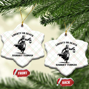 Liberty Or Death Ceramic Ornament Harriet Tubman Quote TS12 Print Your Wear