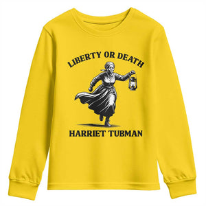 Liberty Or Death Youth Sweatshirt Harriet Tubman Quote TS12 Daisy Print Your Wear