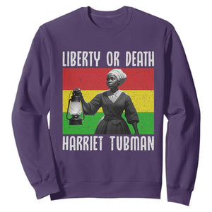 Harriet Tubman Women Leadership Sweatshirt Liberty Or Death TS12 Purple Print Your Wear