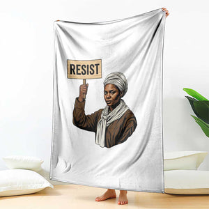 Funny Harriet Tubman Says Resist Throw Blanket Black Pride Inspiration Gift TS12 Print Your Wear