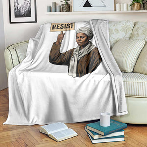 Funny Harriet Tubman Says Resist Throw Blanket Black Pride Inspiration Gift TS12 Print Your Wear