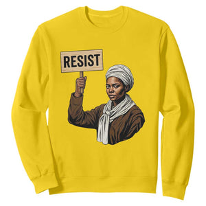 Funny Harriet Tubman Says Resist Sweatshirt Black Pride Inspiration Gift TS12 Daisy Print Your Wear