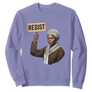 Funny Harriet Tubman Says Resist Sweatshirt Black Pride Inspiration Gift TS12 Violet Print Your Wear