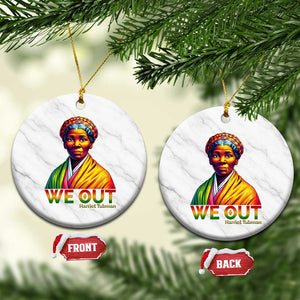 Harriet Tubman We Out Ceramic Ornament Female Empowerment History Gift TS12 1pc White Marble Print Your Wear