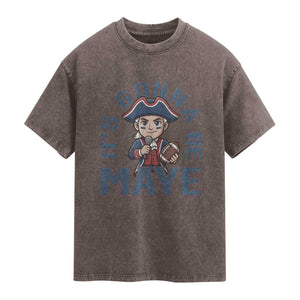 It Is Gonna Be Maye Washed Cotton T-Shirt Funny QB Sport Fan