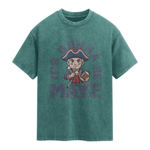 It Is Gonna Be Maye Washed Cotton T-Shirt Funny QB Sport Fan