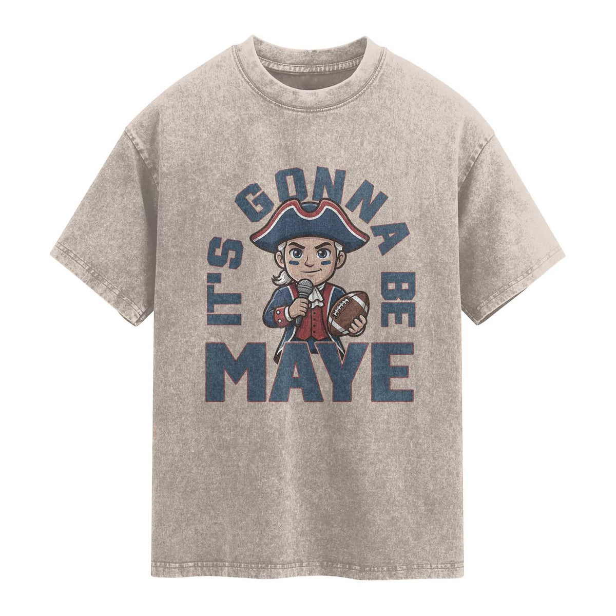 It Is Gonna Be Maye Washed Cotton T-Shirt Funny QB Sport Fan
