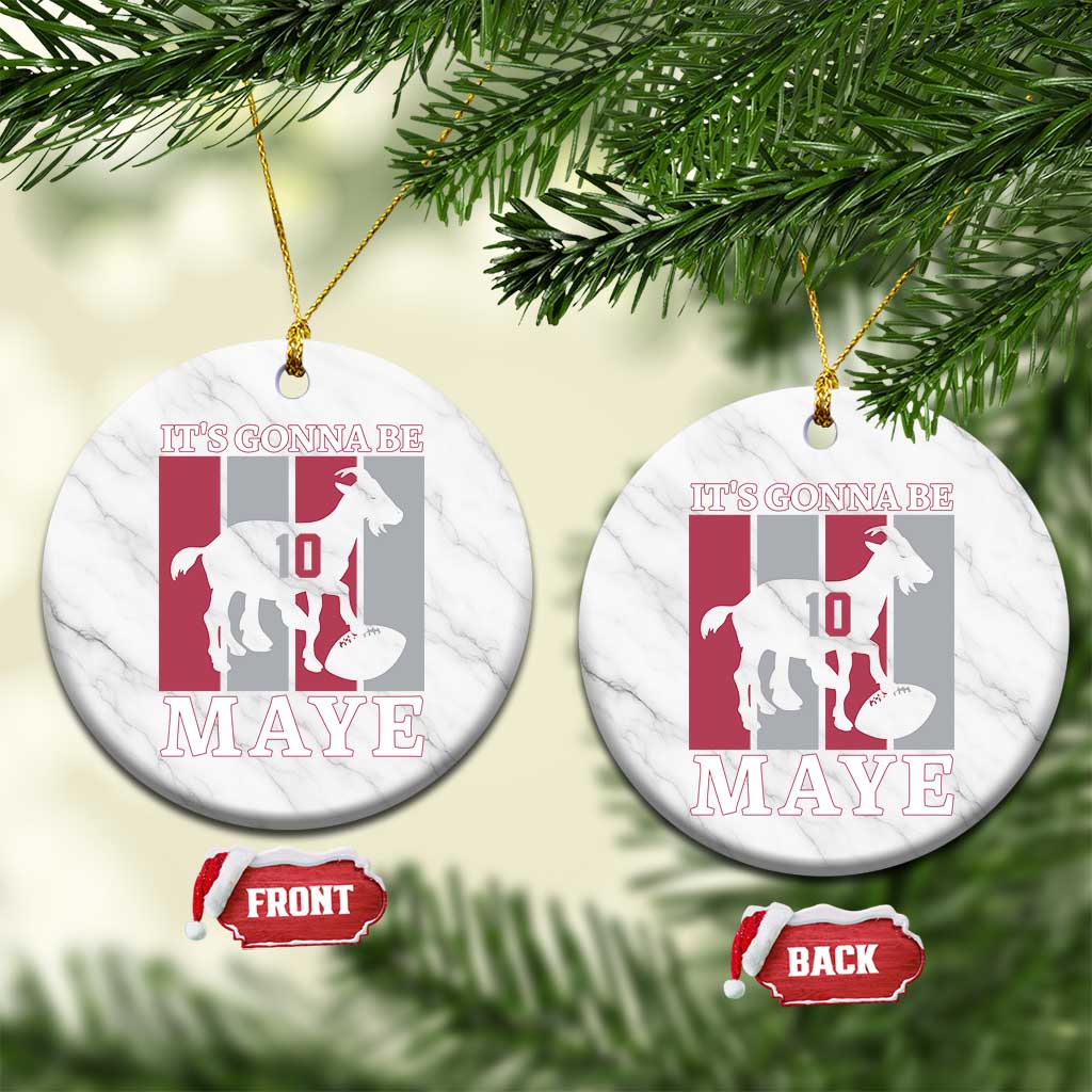 It Is Gonna Be Maye Ceramic Ornament Football Lover Gift For NE Fan TS12 1pc White Marble Print Your Wear