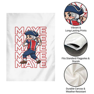 Funny NE Football Fan Gift Garden Flag Maye Lover TS12 Print Your Wear