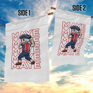 Funny NE Football Fan Gift Garden Flag Maye Lover TS12 Print Your Wear
