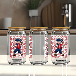 Funny NE Football Fan Gift Glass Can Maye Lover TS12 Print Your Wear
