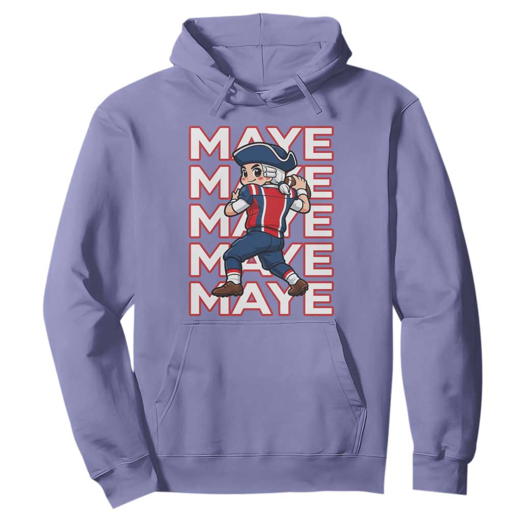 Funny NE Football Fan Gift Hoodie Maye Lover TS12 Violet Print Your Wear