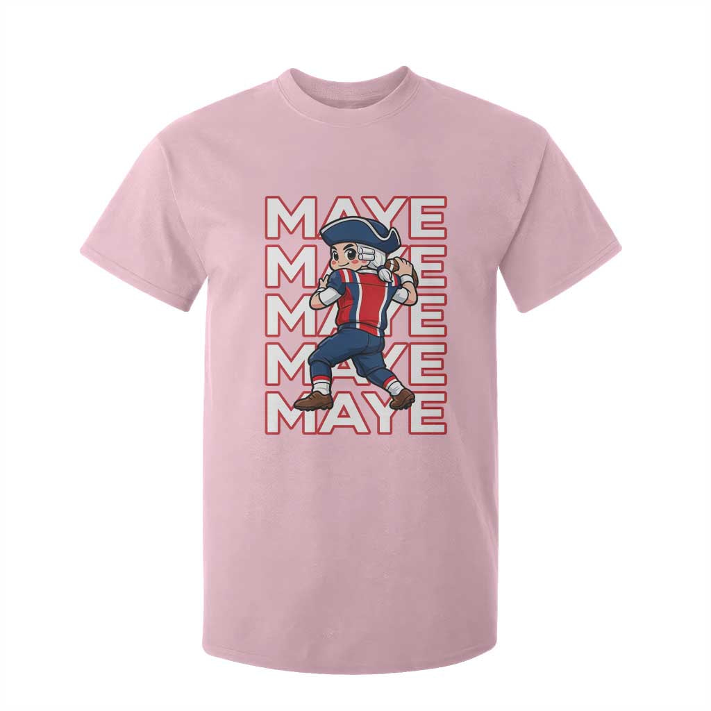Funny NE Football Fan Gift T Shirt For Kid Maye Lover TS12 Light Pink Print Your Wear