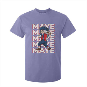 Funny NE Football Fan Gift T Shirt For Kid Maye Lover TS12 Violet Print Your Wear