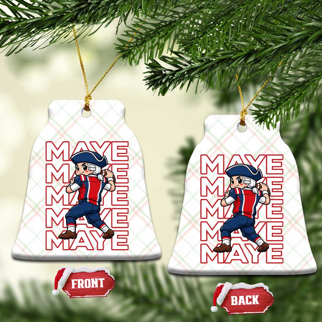 Funny NE Football Fan Gift Ceramic Ornament Maye Lover TS12 Print Your Wear