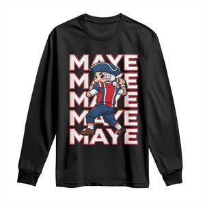 Funny NE Football Fan Gift Long Sleeve Shirt Maye Lover TS12 Black Print Your Wear