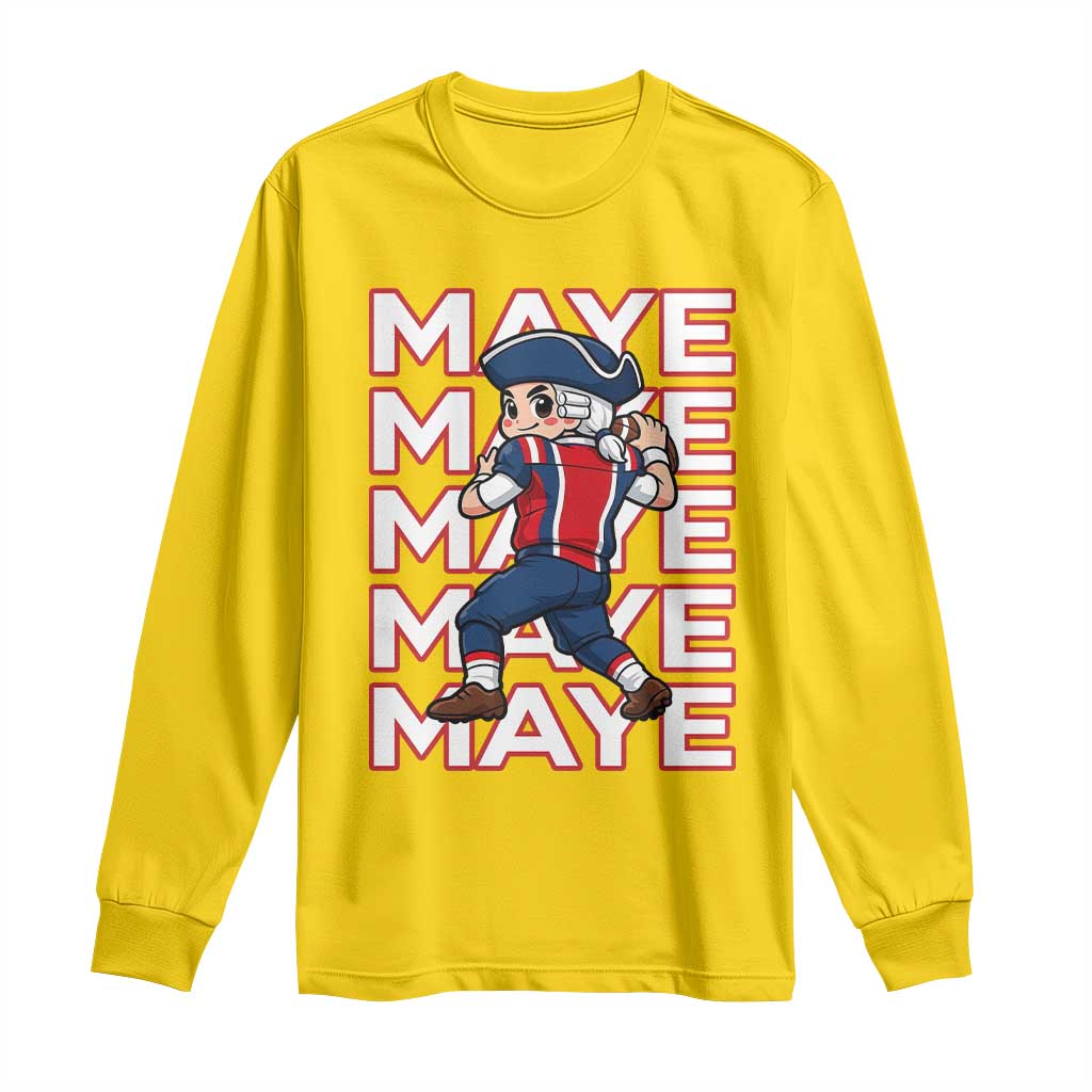 Funny NE Football Fan Gift Long Sleeve Shirt Maye Lover TS12 Daisy Print Your Wear