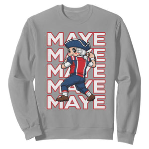 Funny NE Football Fan Gift Sweatshirt Maye Lover TS12 Sport Gray Print Your Wear