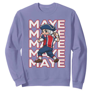 Funny NE Football Fan Gift Sweatshirt Maye Lover TS12 Violet Print Your Wear