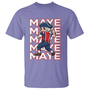 Funny NE Football Fan Gift T Shirt Maye Lover TS12 Violet Print Your Wear