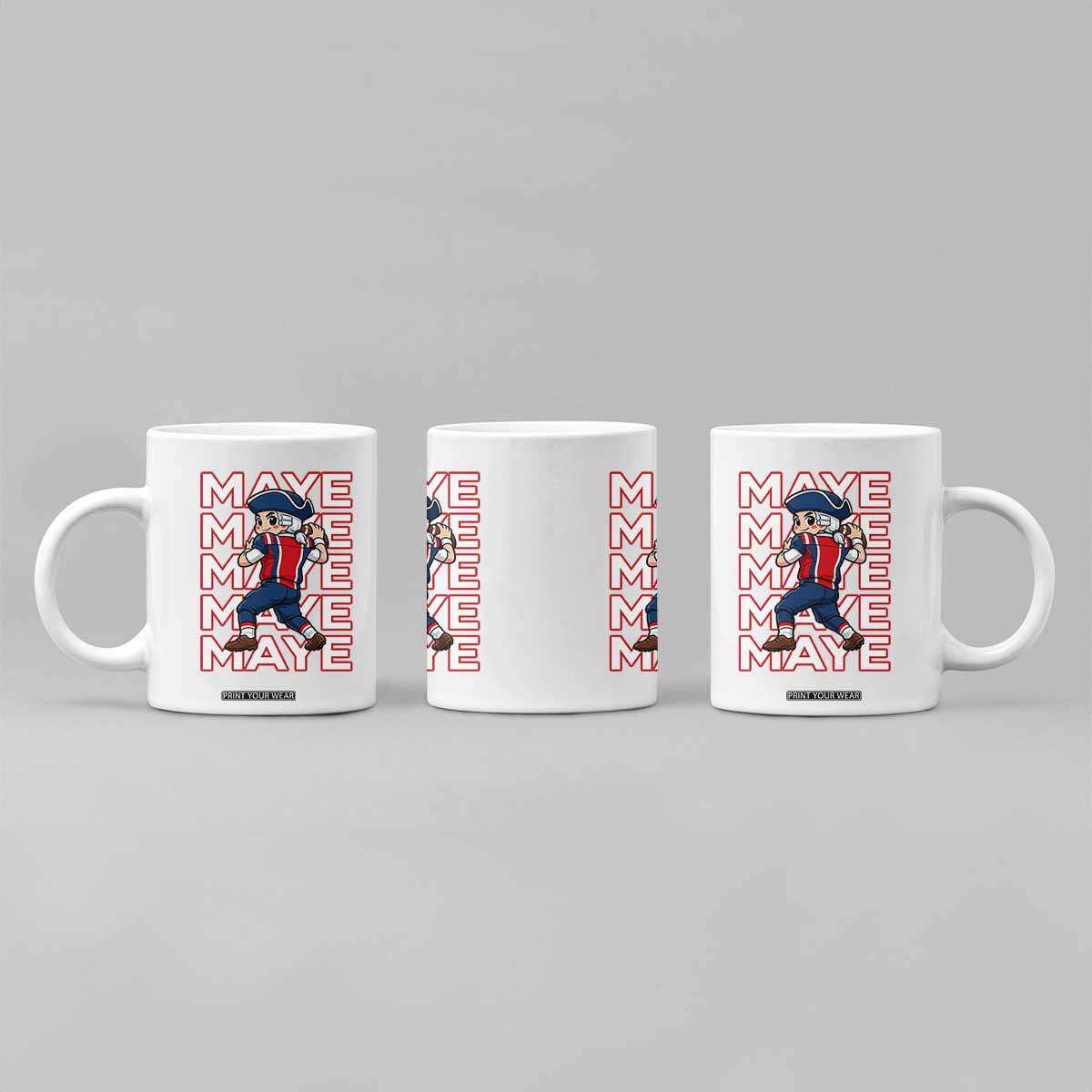 Funny NE Football Fan Gift Coffee Mug Maye Lover TS12 Print Your Wear