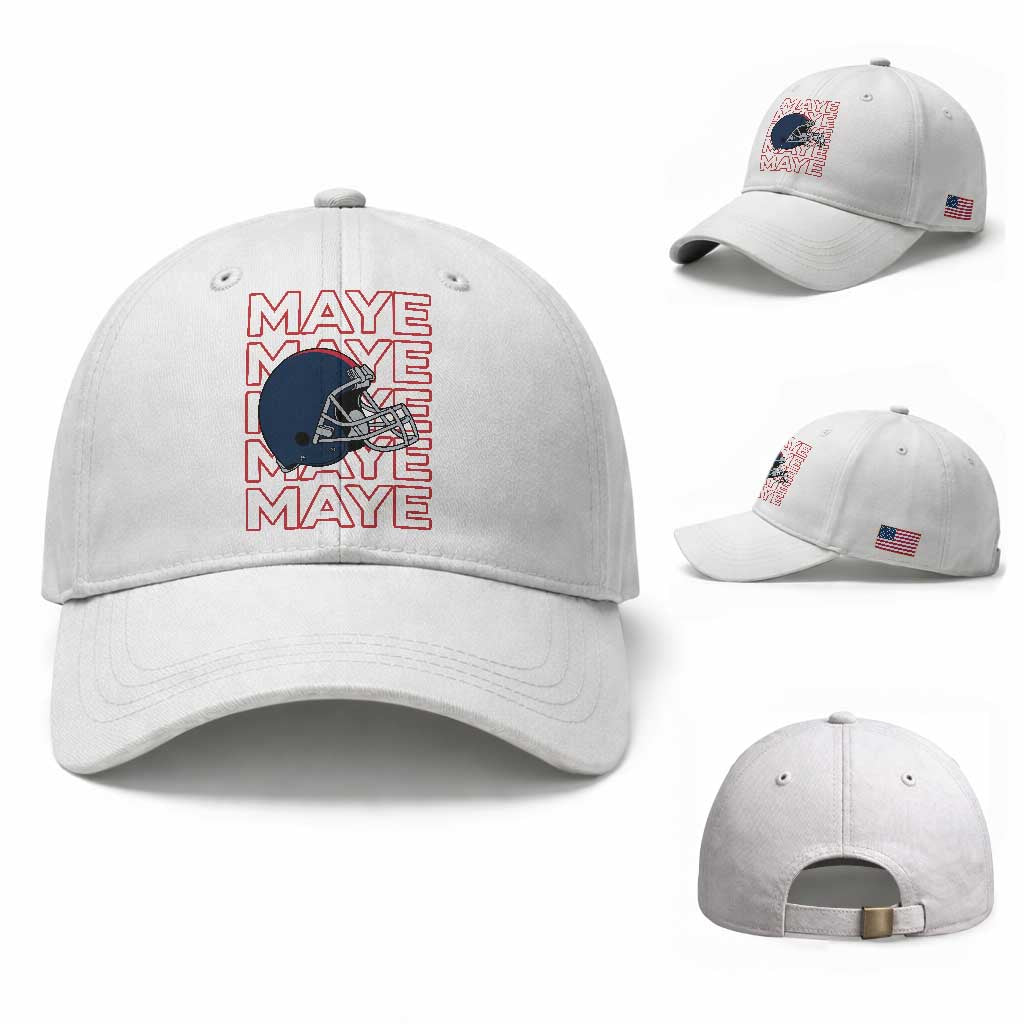 Maye Lover Baseball Cap NE Quarterback Fan Gift TS12 Baseball Cap Universal Fit White Print Your Wear